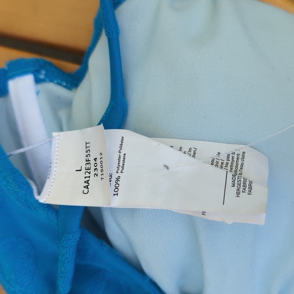 Cupshe Jacquard W-Wire Cheeky High-Leg One Piece Swimsuit - Large NWT - Picture 7 of 8